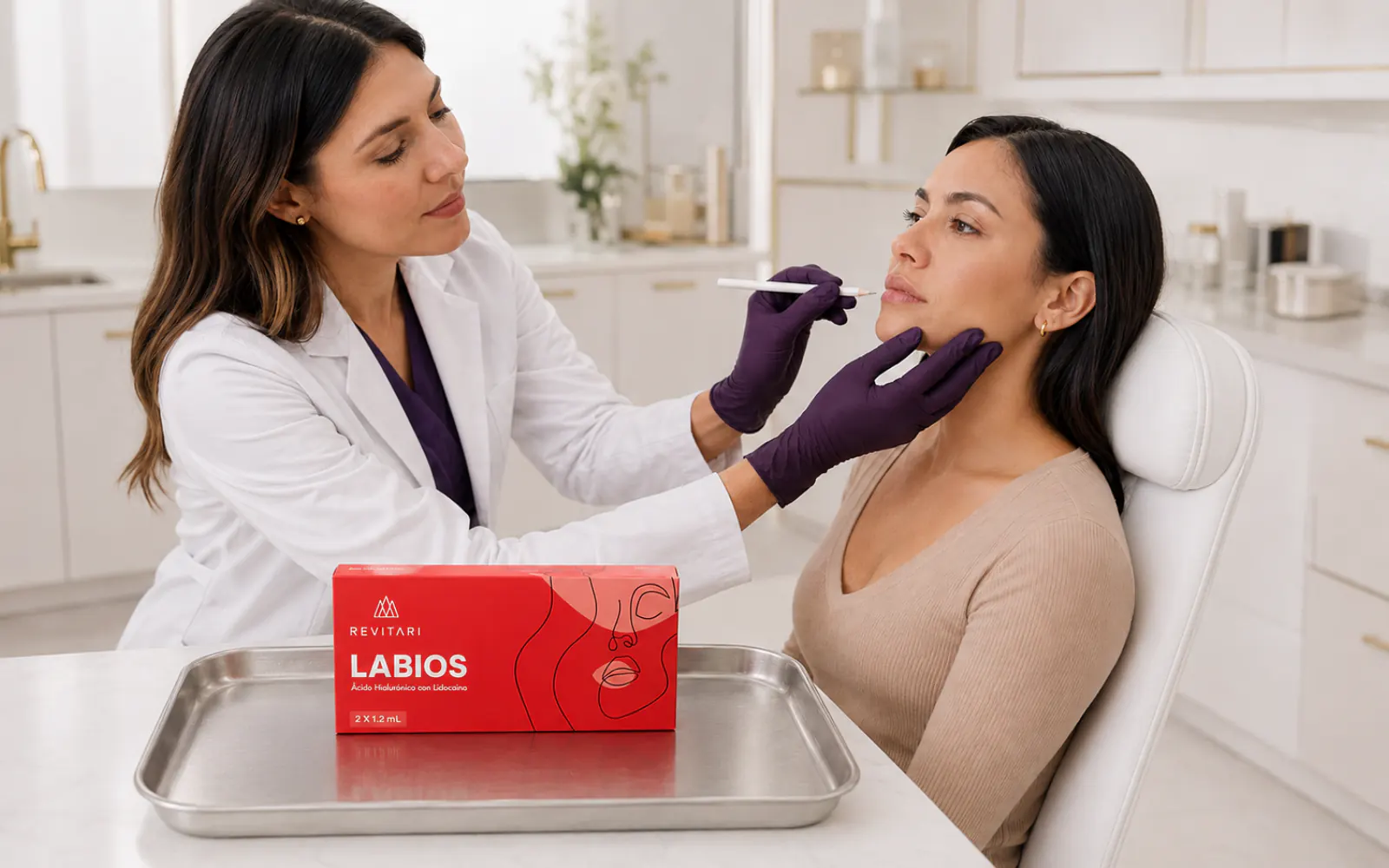 Relleno de Labios Revitari en contexto clinico